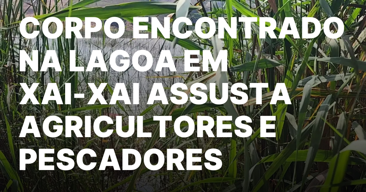 Corpo encontrado na lagoa em xai xai assusta agricultores e pescadores.jpeg