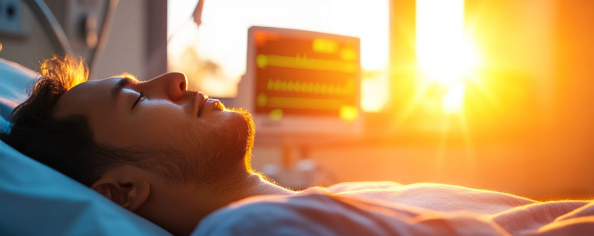 Vecteezy man sleeps peacefully in hospital bed sunset view heart 69793662 scaled.jpg