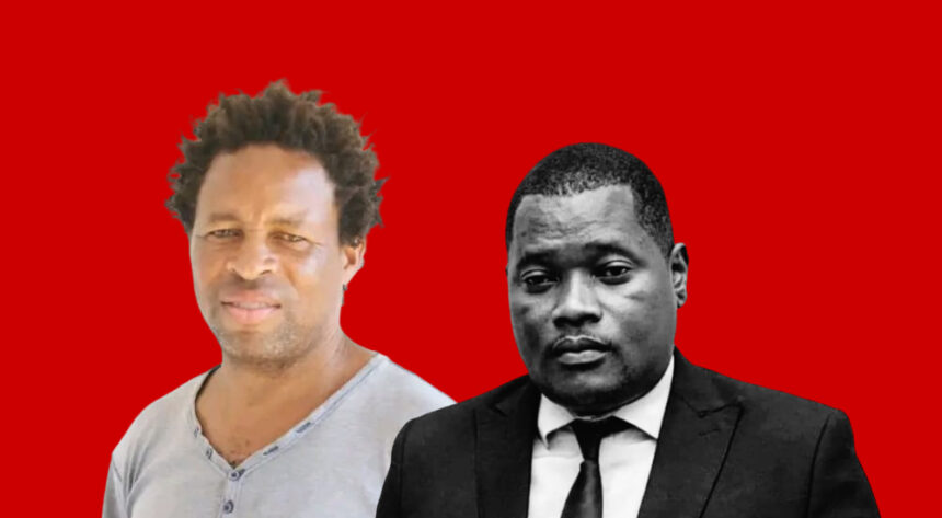 Elvino dias right a legal adviser and paulo guambe a top leader of the podemos party.jpg