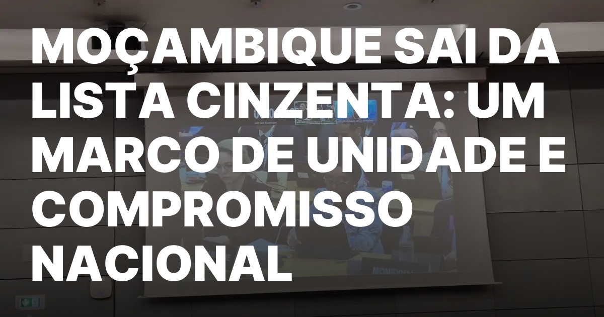 Mocambique sai da lista cinzenta um marco de unidade e.jpeg