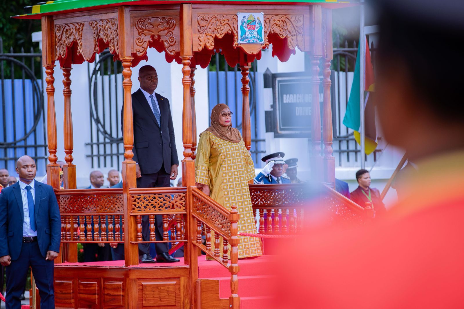 Chefe do estado na investidura da presidente eleita da tanzania.jpeg