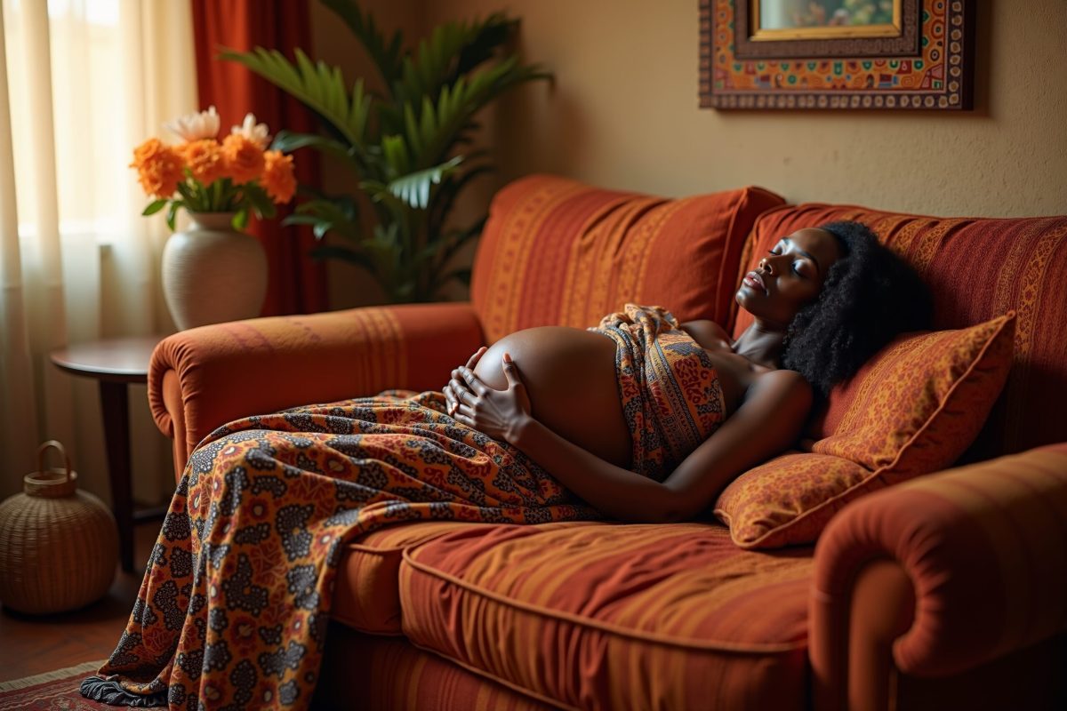 Vecteezy photo of pregnant woman relaxing lay down on sofa at her house 49171619 scaled.jpeg