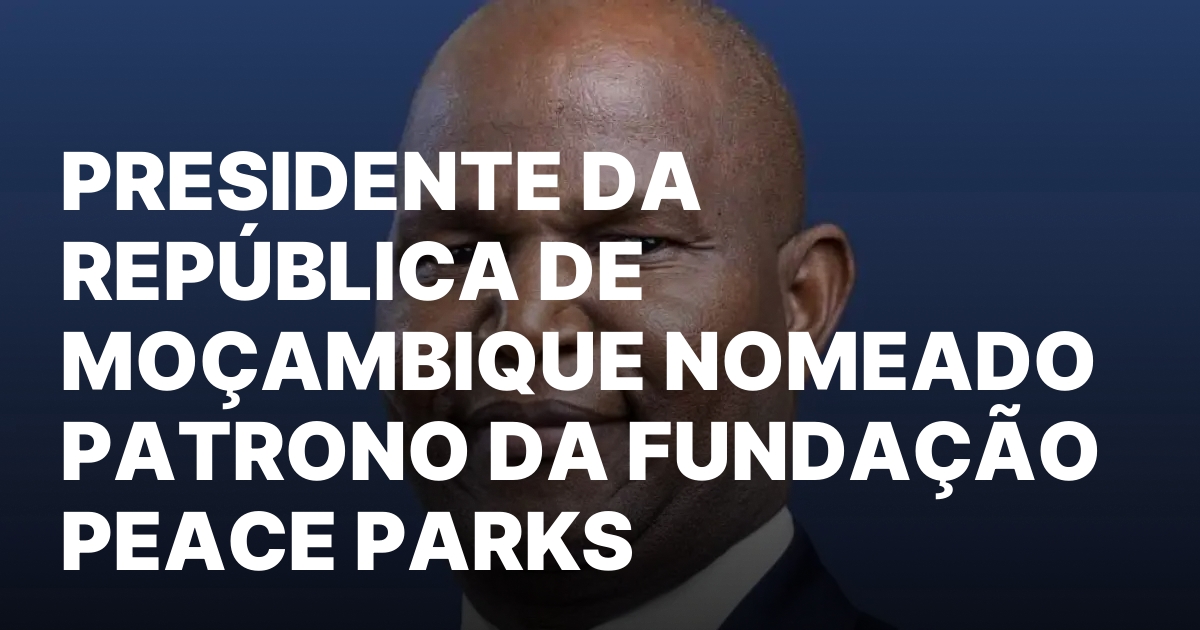 Presidente da republica de mocambique nomeado patrono da fundacao peace.jpeg