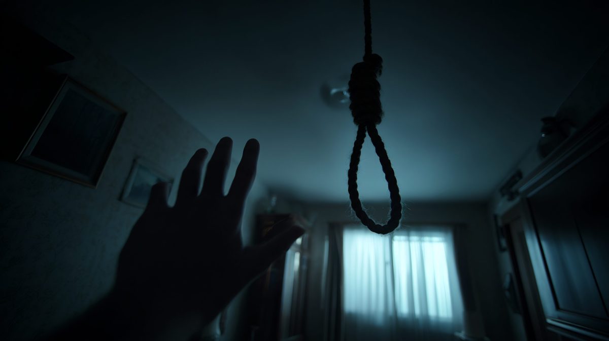 Vecteezy a hand reaches towards a hanging noose in a dimly lit 68445063 scaled.jpg