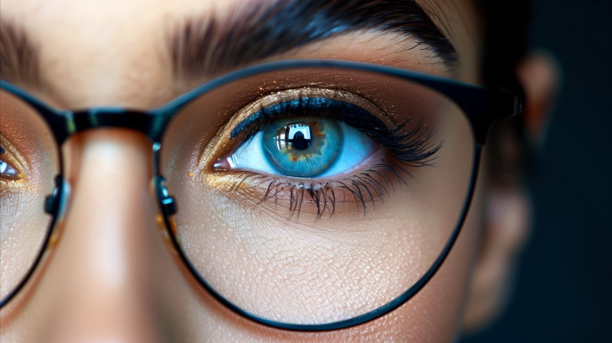 Vecteezy ai generated close up of eye with reflection in glasses lens 41882737 2 scaled.jpeg