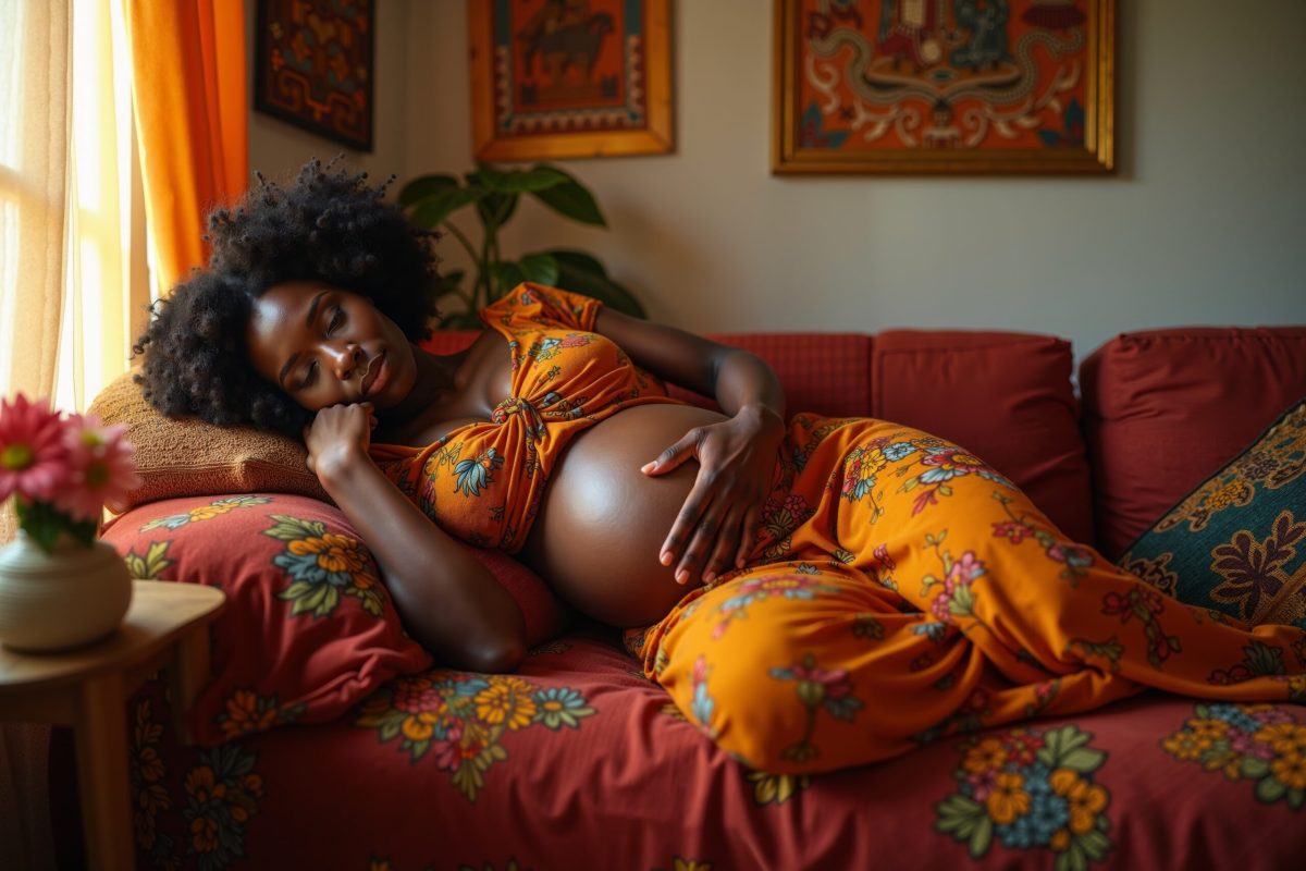 Vecteezy photo of pregnant woman relaxing lay down on sofa at her house 4917162428129 scaled.jpeg