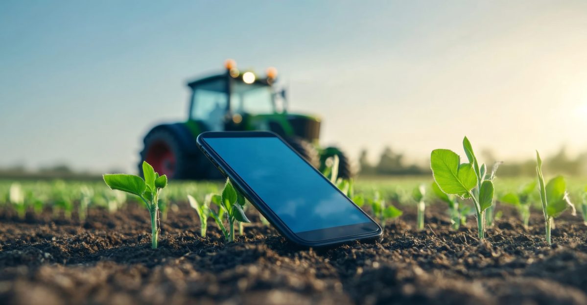Vecteezy a smartphone rests on rich soil among young plants 55876959 1 scaled.jpg