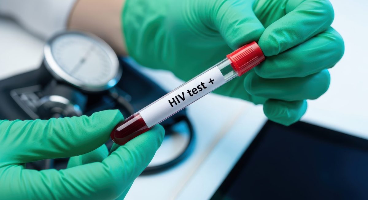 Vecteezy gloved hands holding a test tube with a positive hiv blood 6724302 scaled.jpeg